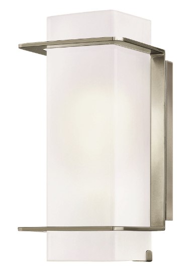 Picture of 100w Bath Union MED Clear Inside Etched Brushed Nickel Bath Sconce