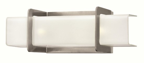 Foto para 60w Bath Union G-9 Clear Inside Etched Brushed Nickel Bath Two Light