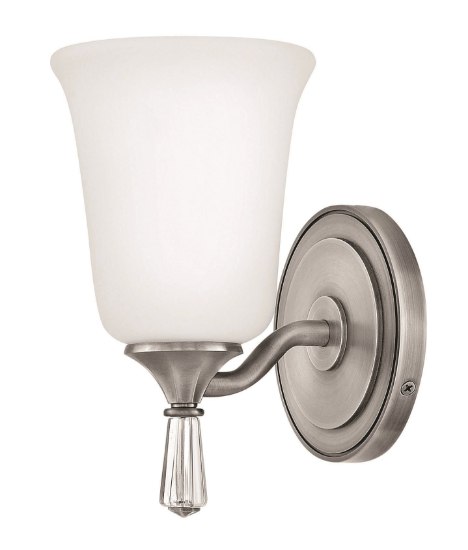 Foto para 117w Bath Blythe INCAN. LED MED Etched Opal Antique Nickel Bath Sconce