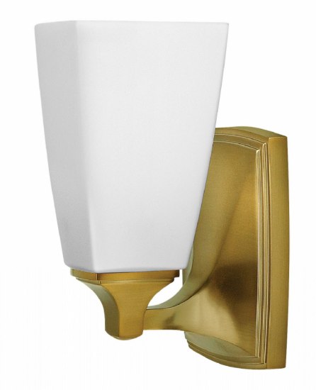 Picture of 100w Bath Darby MED Etched Opal Brushed Caramel Bath Sconce