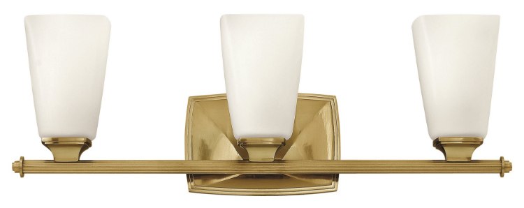 Picture of 100w Bath Darby MED Etched Opal Brushed Caramel Bath Three Light