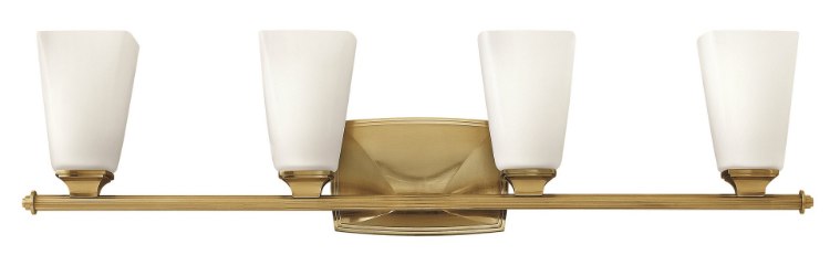 Picture of 100w Bath Darby MED Etched Opal Brushed Caramel Bath Four Light