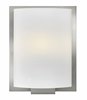 Foto para 60w Bath Mila G-9 Etched Opal Brushed Nickel Bath Sconce