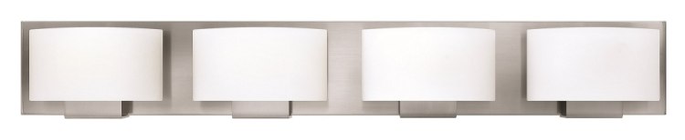 Picture of 60w Bath Mila G-9 Etched Opal Brushed Nickel Bath Four Light
