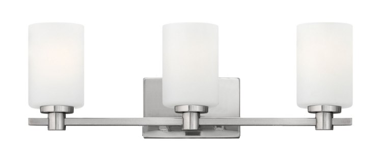 Picture of 100w Bath Karlie MED Etched Opal Brushed Nickel Bath Three Light