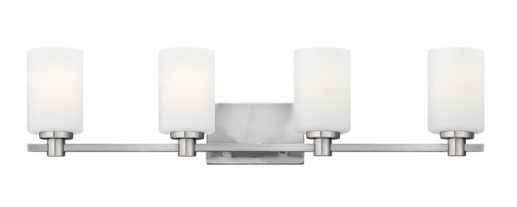 Picture of 100w Bath Karlie MED Etched Opal Brushed Nickel Bath Four Light