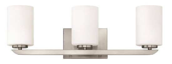 Picture of 117w Bath Kyra INCAN. LED MED Etched Opal Brushed Nickel Bath Three Light