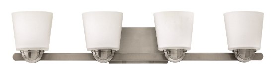 Picture of 100w Bath Kylie MED Etched Opal Brushed Nickel Bath Four Light