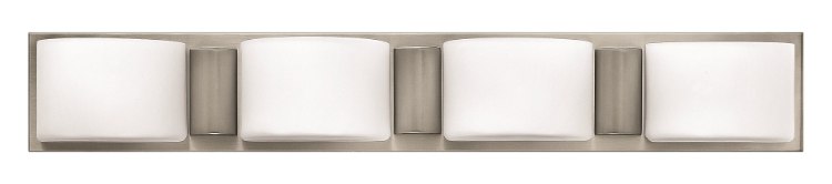 Foto para 60w Bath Daria G-9 Etched Opal Brushed Nickel Bath Four Light