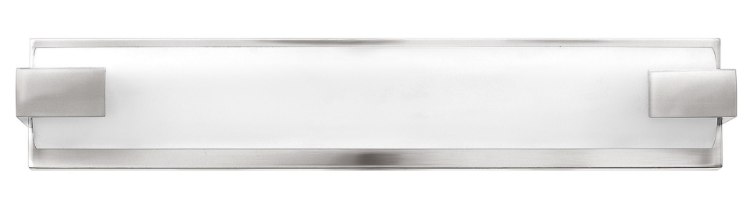 Foto para 15w Bath Unity LED Etched Silk-Screened Inside Polished Nickel Bath Four Light