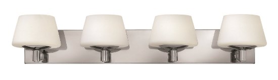 Foto para 60w Bath Bianca G-9 Etched Opal Chrome Bath Four Light