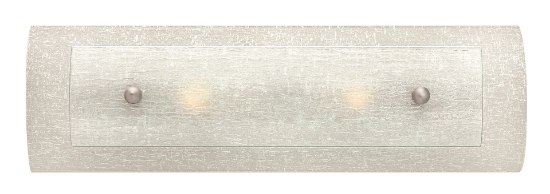 Picture of 6.6w Bath Duet LED Etched Linen and Rain Brushed Nickel Bath Two Light