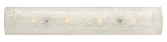 Picture of 6.6w Bath Duet LED Etched Linen and Rain Brushed Nickel Bath Four Light