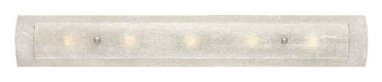 Picture of 6.6w Bath Duet LED Etched Linen and Rain Brushed Nickel Bath Five Light