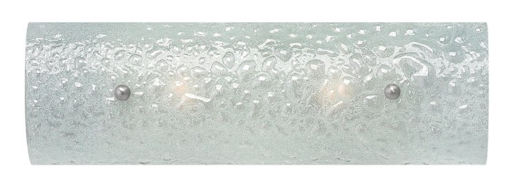 Foto para 60w Bath Costa G-9 Etched Bubble Art Brushed Nickel Bath Two Light