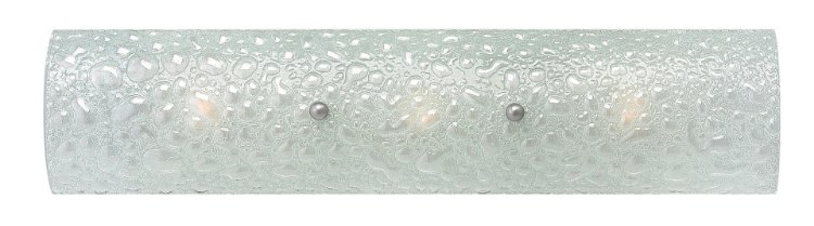 Foto para 60w Bath Costa G-9 Etched Bubble Art Brushed Nickel Bath Three Light