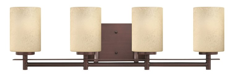 Picture of 100w Bath Stowe MED Antique Light Scavo Metro Copper Bath Four Light