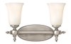 Picture of 100w Bath Yorktown MED Etched Opal Antique Nickel Bath Two Light