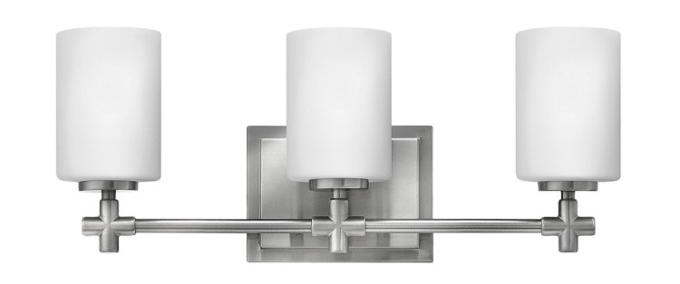 Picture of 100w Bath Laurel MED Etched Opal Brushed Nickel Bath Three Light