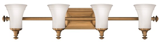 Picture of 100w Bath Alice MED Etched Opal Brushed Bronze Bath Four Light