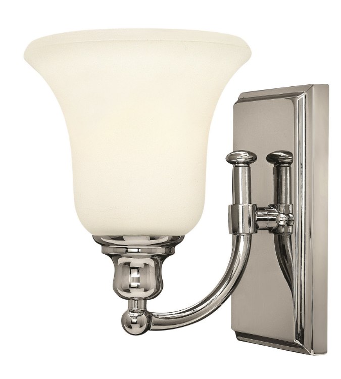 Picture of 100w Bath Colette MED White Etched Chrome Bath Sconce