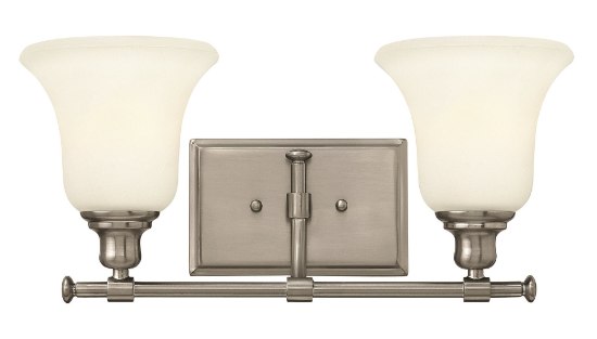 Picture of 100w Bath Colette MED White Etched Brushed Nickel Bath Two Light