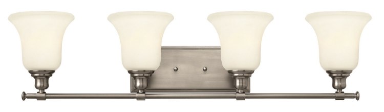 Picture of 100w Bath Colette MED White Etched Brushed Nickel Bath Four Light