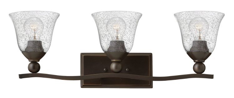 Picture of 100w Bath Bolla MED Clear Seedy Olde Bronze Bath Three Light