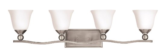 Picture of 100w Bath Bolla MED Etched Opal Brushed Nickel Bath Four Light