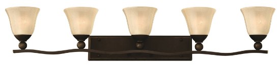 Picture of 100w Bath Bolla MED Light Amber Seedy Olde Bronze Bath Five Light