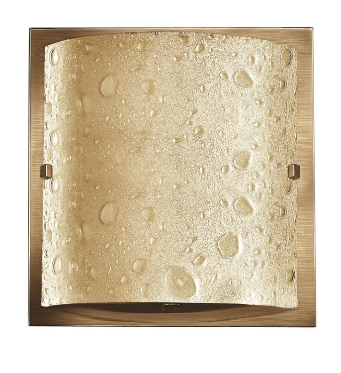 Picture of 15w Bath Daphne LED Amber Etched Bubble Art Brushed Bronze Bath Sconce