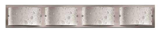 Picture of 7w Bath Daphne LED Etched Bubble Art Brushed Nickel Bath Four Light