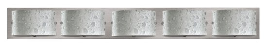 Picture of 7w Bath Daphne LED Etched Bubble Art Brushed Nickel Bath Five Light