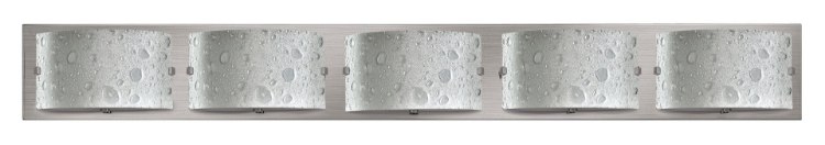 Picture of 7w Bath Daphne LED Etched Bubble Art Brushed Nickel Bath Five Light
