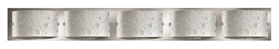 Foto para 60w Bath Daphne G-9 Etched Bubble Art Chrome Bath Five Light