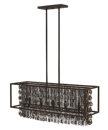 Foto para 60w Chandelier Mercato CAND Anchor Bronze* Stem Hung Linear