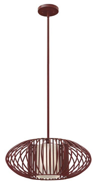 Foto para 100w Mini-Pendant Vibe MED Etched Opal Crimson