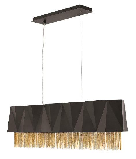 Foto para 60w Chandelier Zuma CAND Satin Black Linear