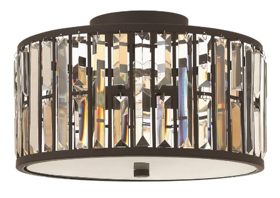 Picture of 100w Foyer Gemma MED Vintage Bronze Flush Mount