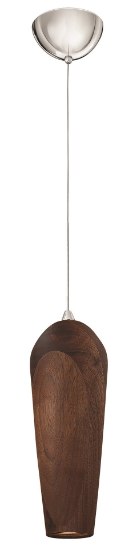 Foto para 5.5w Mini-Pendant Loft LED Walnut