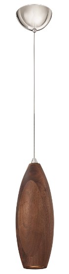 Foto para 5.5w Mini-Pendant Loft LED Walnut