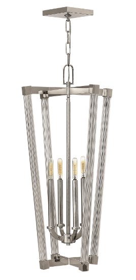 Picture of 60w Foyer Empire CAND Polished Nickel* Single Tier Foyer