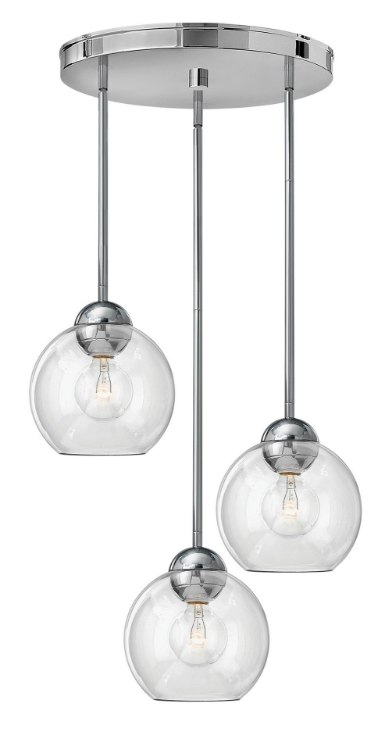 Picture of 100w Pendant Vivo MED Clear Polished Chrome* Pendant Pairings