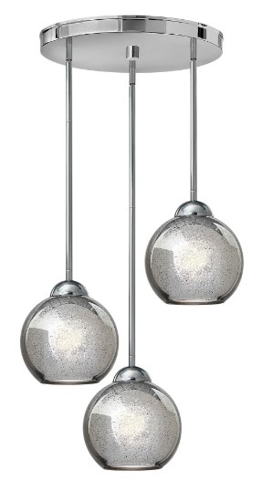 Foto para 100w Pendant Vivo MED Faux Mercury Polished Chrome* Pendant Pairings