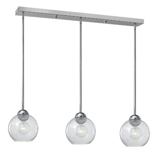 Foto para 100w Pendant Vivo MED Clear Seedy Polished Chrome* Pendant Pairings