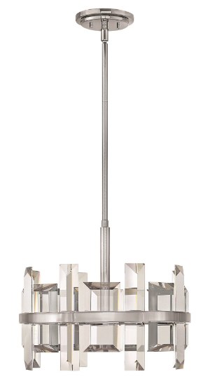 Picture of 60w Foyer Odette CAND Polished Nickel* Single Tier Pendant