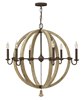 Foto para 60w Chandelier Middlefield CAND Iron Rust* Single Tier Foyer