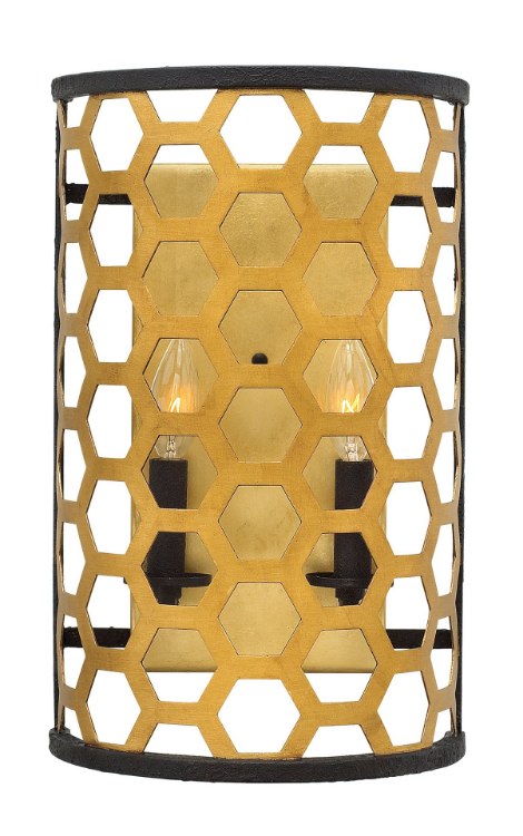 Foto para 60w Sconce Felix CAND Sunset Gold Two Light Sconce