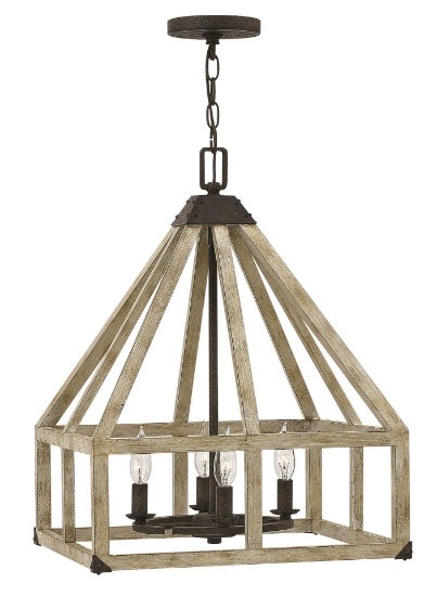 Picture of 60w Chandelier Emilie CAND Iron Rust* Single Tier