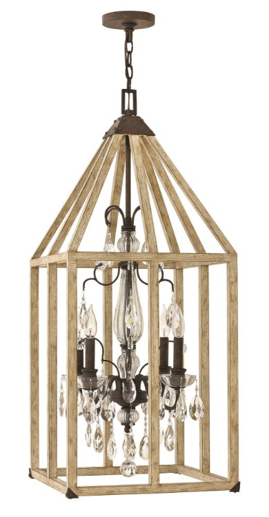 Foto para 60w Foyer Emilie CAND Iron Rust* Single Tier Foyer